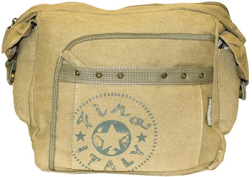 Fino SK-725 Messenger Bag (Green, 5 L)