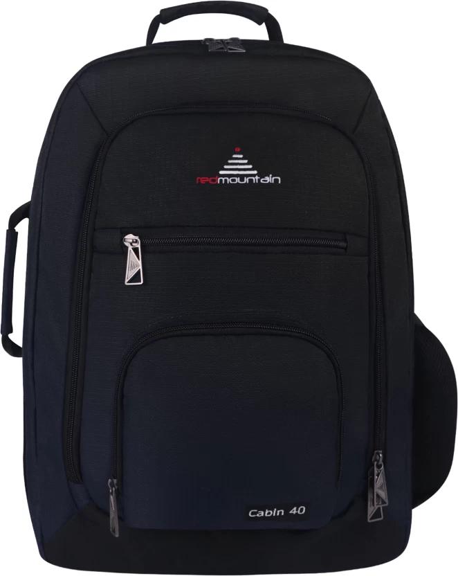 Red Mountain International (Pty) Ltd Cabin 40L Travel Backpack + Laptop Comparment Laptop Backpack (Black)