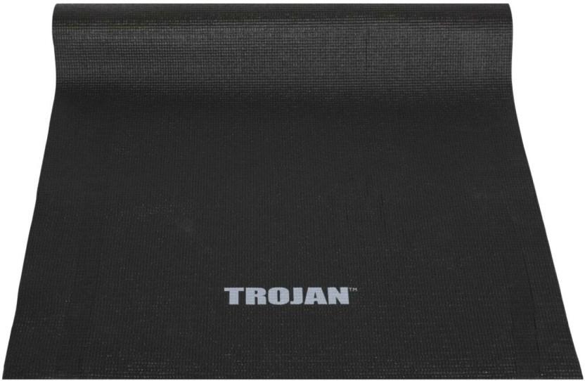 TROJAN_1 Yoga Mat Floor Mat (Black, Large)