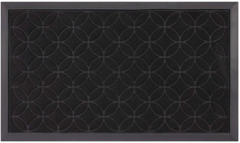 Hometex Polymat Door Mat (Black, 45cm x 75cm)