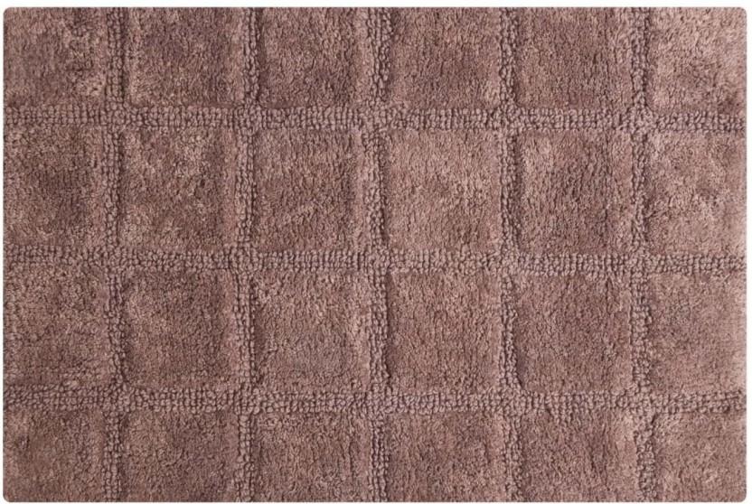 Home Living Salina Bath Mat Bathroom Mat (Brown, 40 cm x 60cm)