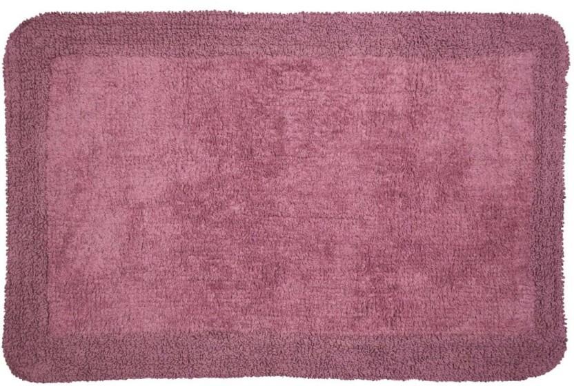 Home Living Monaco Reversible Bath Mat Bathroom Mat (Pink, 55cm x 85cm)