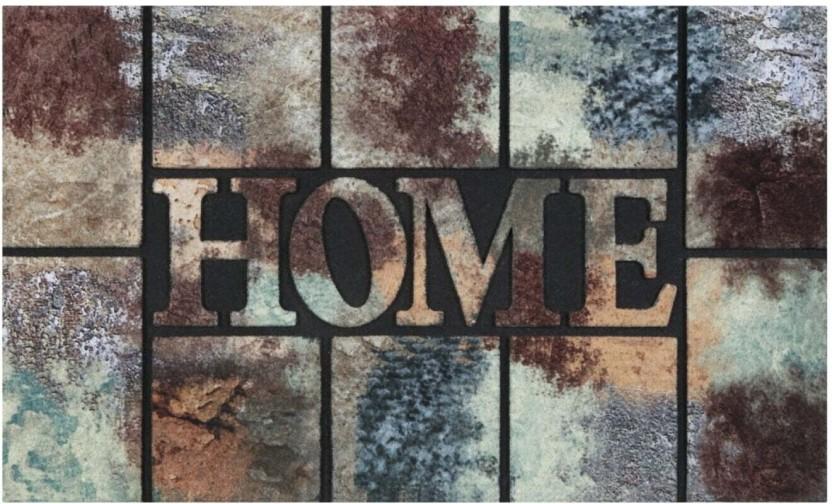 Primaries Printed Rubber Mat Assorted Door Mat (Multicolor, 45 cm x 75cm)