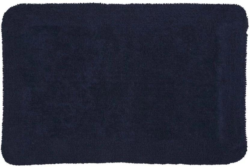 Home Living Monaco Reversible Bath Mat Bathroom Mat (Blue, 55cm x 85cm)