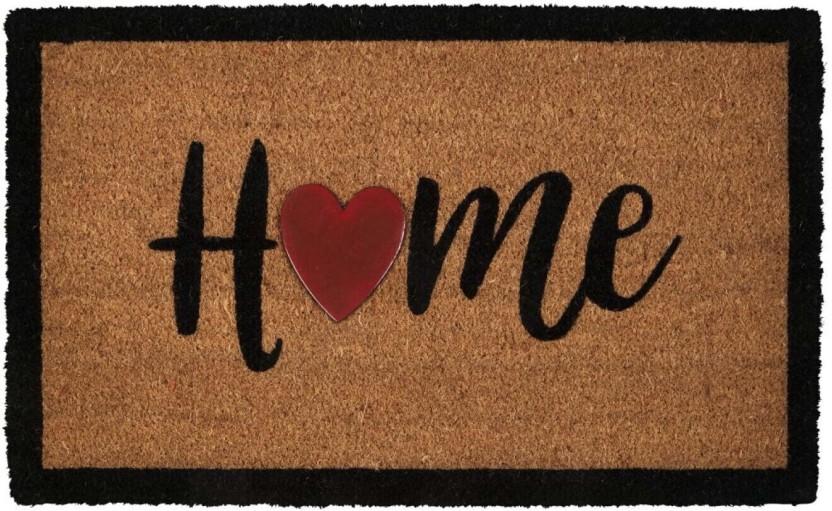 Primaries Printed Coir Mat Door Mat (Brown, Black, 75 cm x 45cm)