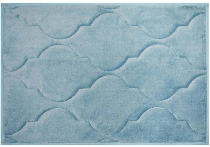 Home Living Lattia Memory Foam Bathroom Mat (Blue, 40 cm x 60cm)