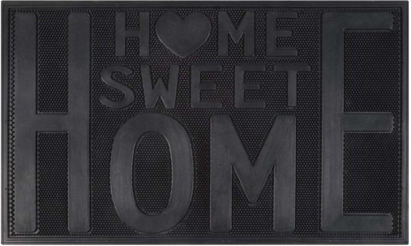 Primaries Moulded Doormat Door Mat (Black, 75 cm x 43cm)