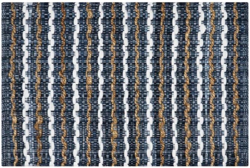 Home Living Stria Chindi Door Mat (Grey, 60 cm x 90cm)