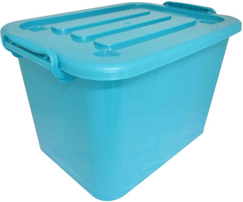 Store 'N Stak 42 l | Storage Box with Lock Lids Storage Box (42 L, Blue)