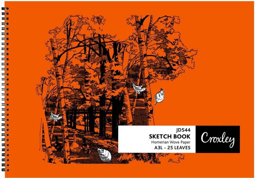 Croxley Sketch Book A3 Diary Unruled (Orange)