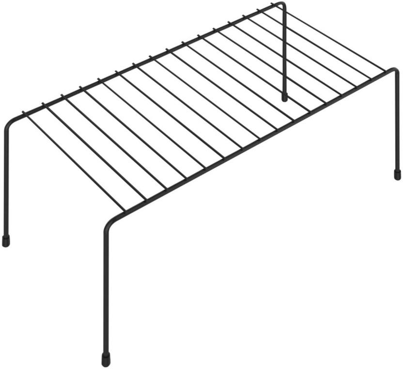 Primaries Storage Steel Cup Kitchen Rack (Black)