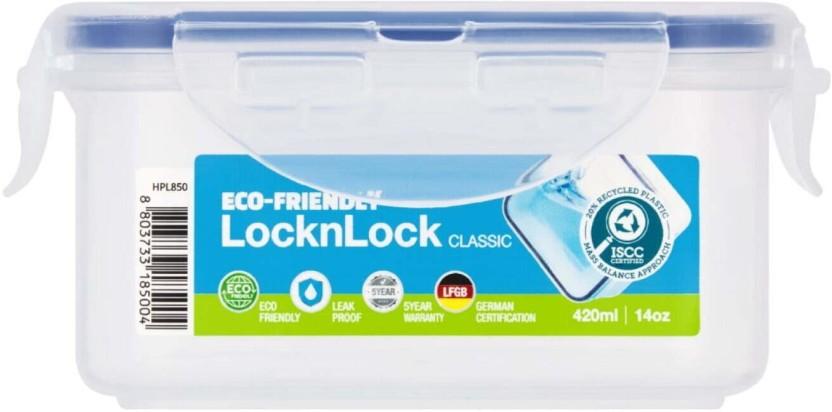 Lock & Lock Plastic Grocery Container  - 420 ml (White)