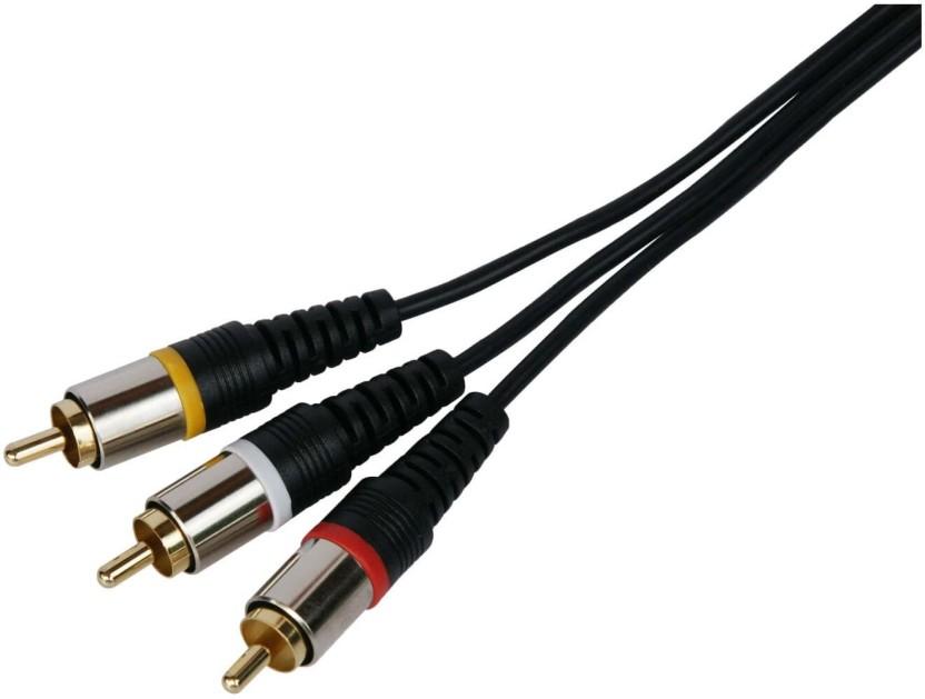 Ultra Link 3.5mm Female Aux To USB Type C 5 m UL-AC3RCA0500 (Compatible with TV, Black, One Cable)