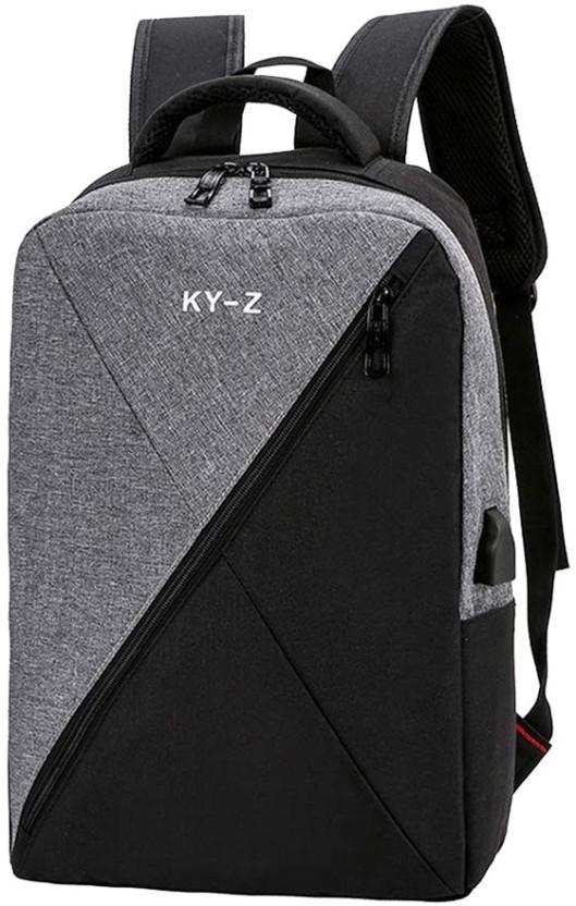 ALANES 15.6 inch Laptop Backpack (Grey black)