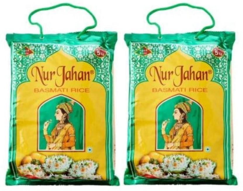 nur jahan premium grade Basmati Rice (Steam) (Pack Of 2, 10 kg)