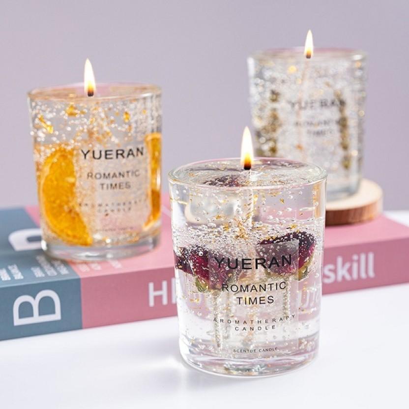 Shenzhirun Glass Tealight Holder Set (Multicolour, Pack of 1)