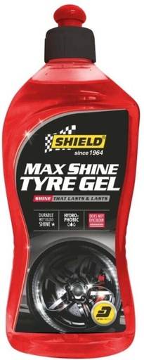 [WTCH224K4ZEEGTXU] Shield Max Shine Tyre Gel Gel Wheel Tire Cleaner (Pack of 1, 500 ml)