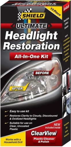 [VCCH7V26XXZG8M9S] Shield Headlight Restoration Vehicle Cleaning Combo for Car (520 g, Pack of 1)