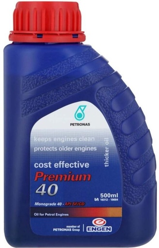 [VLUHFZY2GY5TWYYB] Engen Premium 40 Motor Oil (500 ml, Pack of 20)