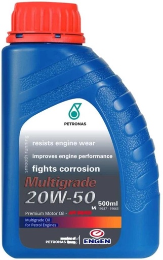 [VLUHFZY2GH83T8MT] Engen 20W-50 Multigrade Motor Oil (500 ml, Pack of 10)