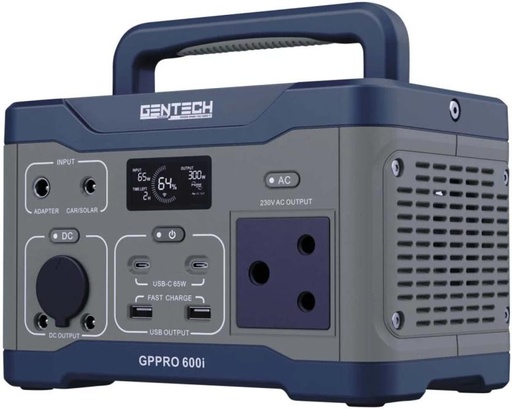 [IVTH2E4ZBBG5GGXH] Gentech GPPRO600I Pure Sine Wave Inverter (With Battery)