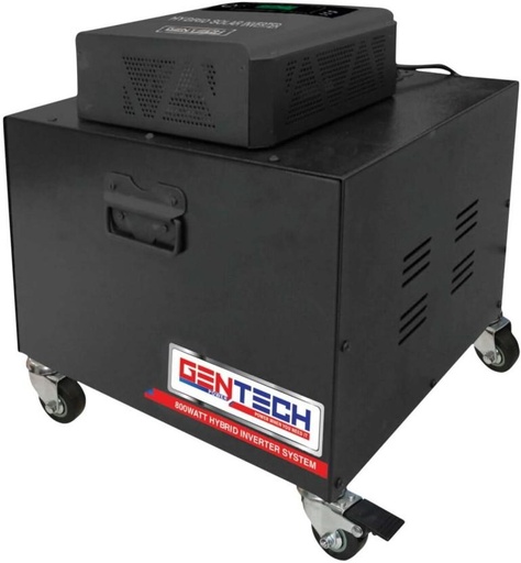 [IVTH7TY36CVARJGH] Gentech GDRB02 1's Hybrid inverter trolley Square Wave Inverter (With Battery)