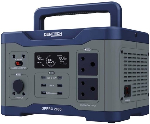 [IVTH3BF3KCJVDYQW] Gentech GPPRO2000I Pure Sine Wave Inverter (Without Battery)