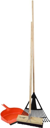 [GTSHFZZH4DT48ZYP] Academy Garden Combo Broom/Rake/Dutspan Garden Tool Kit (1 Tools)