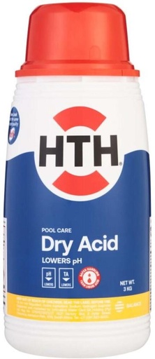 [POAH5HXBSQCTFMGV] HTH 3 kg Dry Acid Pool Acid (Pack of 1, 3 L)