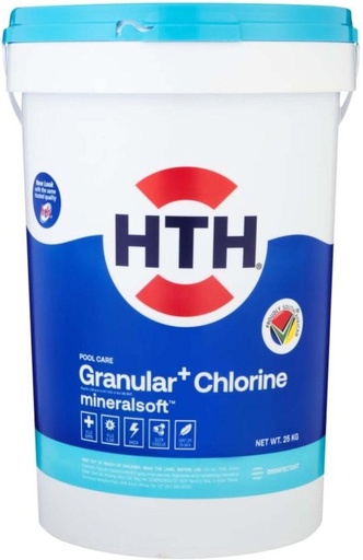 [PCNH5HXM538ZZAGZ] HTH 25kg Granular + mineral soft chlorine Pool Cleaner (Pack of 1)