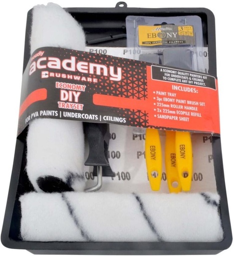 [PRLH2YQPWUZ3ZHUB] Academy Economy Diy Combo Trayset Paint Roller (Pack of 1)