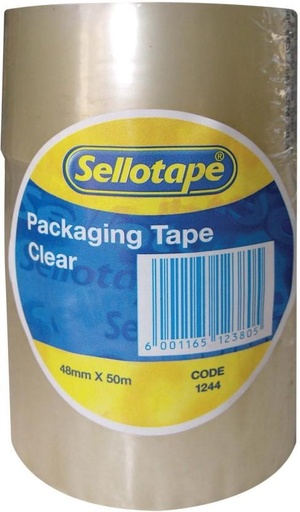 [ADHHFXFQWPSFXSHH] Sellotape Packaging Tape Clear Adhesive (96 L)