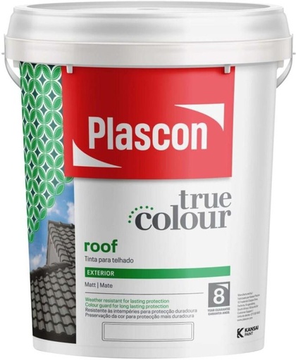 [WNTH7ZAGAPJUHJGW] Plascon True Colour Roof Charcoal Charcoal Emulsion Wall Paint (20 L)