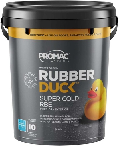 [WNTH7ZAGDVXDGF2Y] Promac Promac 20L Rubber Duck Super Cold RBE WB Black Emulsion Wall Paint (20 L)
