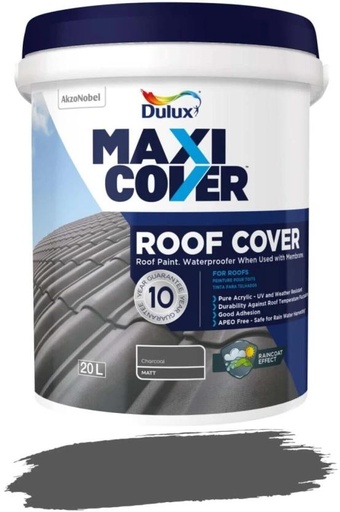 [WNTH7ZAGDVXYGEEY] Dulux Maxicover Roof Cover Charcoal Emulsion Wall Paint (20 L)