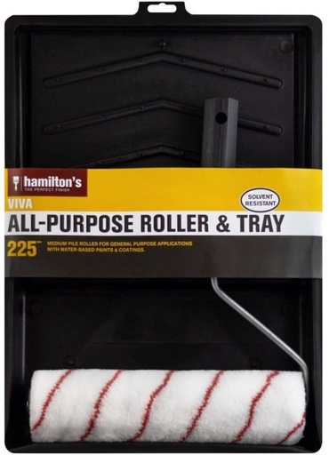 [PRLH2YQPVHVWV6HF] Hamiltons All-Purpose Trayset Paint Roller (Pack of 1)