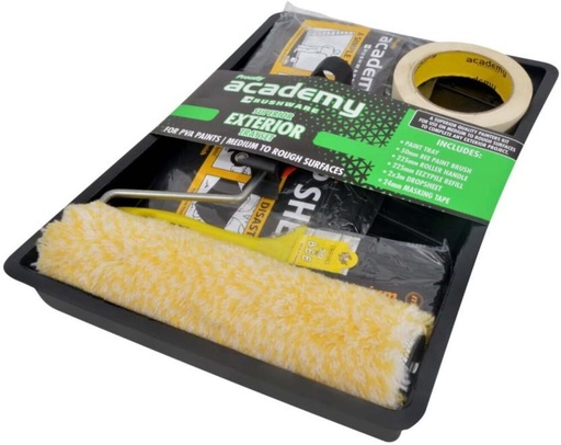 [PRLH2YQP2BQH97YF] Academy Exterior Combo Trayset Paint Roller (Pack of 1)