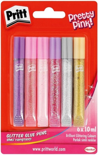 [ADHHFXFKH7CKFKRA] Pritt Pretty Pink Glitter Glue Pen Adhesive (5 g)
