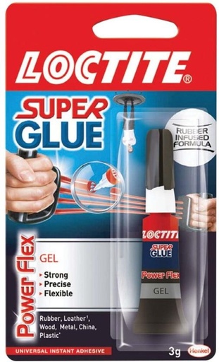 [ADHHFXFKQJDW4TP8] Loctite Power Flex Super Glue Adhesive (3 g)
