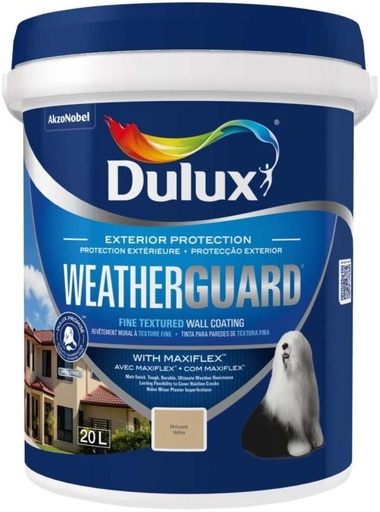 [WNTH7ZAGHUHWMZXW] Dulux Weatherguard Standard Mohawk Valley Emulsion Wall Paint (20 L)