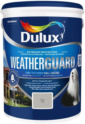 [WNTH7ZAGHGQTZSQY] Dulux Weatherguard Cape Fog Cape Fog Emulsion Wall Paint (20 L)
