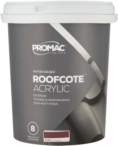 [WNTH7ZAGUZV9J4HU] Promac Promac 20L Easy Coat Roof Fire Red Fire Red Emulsion Wall Paint (20 L)
