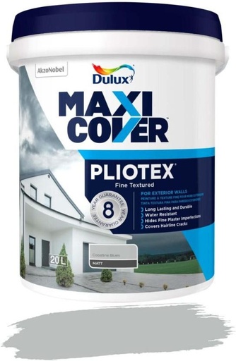 [WNTH7ZAGDUJFG7C9] Dulux Maxicover Pliotex Coastline Blues Emulsion Wall Paint (20 L)