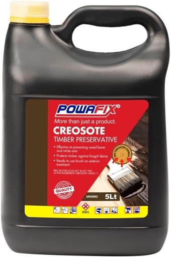 [WNTH7ZAGYKZR6ZBS] Powafix Powafix 5L Creosote Black Emulsion Wall Paint (5 L)