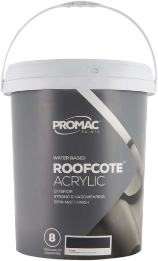 [WNTH7ZAGPSFVXXEK] Promac Promac 20L Easy Coat Roof Ebony Ebony Emulsion Wall Paint (20 L)