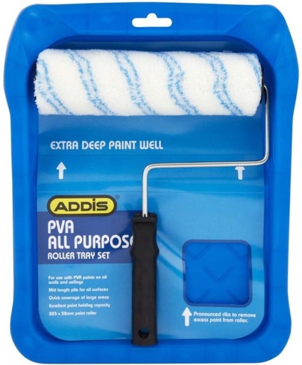 [PRLH2YQPQ4QZKTJ7] Addis Pva All Purpose Roller Tray Set Paint Roller (Pack of 1)