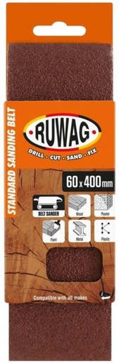 [SDRH27W8ZCRS5VKF] Ruwag Belt Sand Paper Aluminium Oxide Sandpaper (100 Pack of 1)