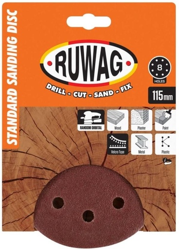 [SDRH27W8VW6T5YRA] Ruwag Randon Orbital Sand Emery Sandpaper (80 Pack of 1)