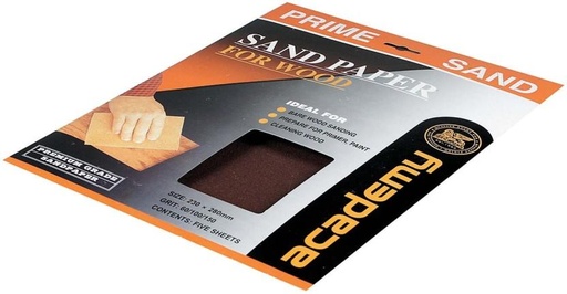 [SDRH27W8TYJURNWA] Academy Cabinet Paper Aluminium Oxide Sandpaper (60 Pack of 1)
