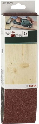 [SDRH27W8NGBYFMZP] Bosch Sanding Belt 75 X 533Mm Emery Sandpaper (80 Pack of 1)